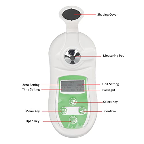 Brix Meter Refractometer, Easy to Use 0-32％ High Transmittance Lens Sensitive Brix Reader Tester Accurate for Fruit for Industry