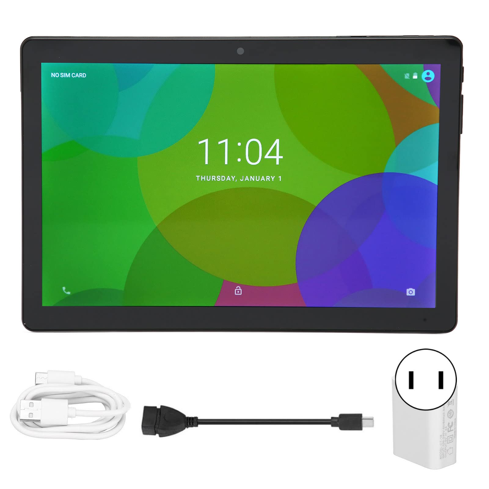 10in Tablet, IPS Large Screen 4GB RAM 256GB ROM 1080x1960 Resolution 5G WiFi 4G Calling Tablet for Office (US Plug)