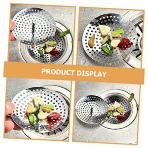 CIYODO 6pcs Sewer Filter Stainless Strainer Sink Drain Basket Kitchen Sink Strainer Sink Strainers for Kitchen Sink Stainer Steel Strainer Bath Sink Filter Screen Stainless Steel Metal