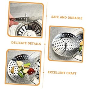 CIYODO 6pcs Sewer Filter Stainless Strainer Sink Drain Basket Kitchen Sink Strainer Sink Strainers for Kitchen Sink Stainer Steel Strainer Bath Sink Filter Screen Stainless Steel Metal