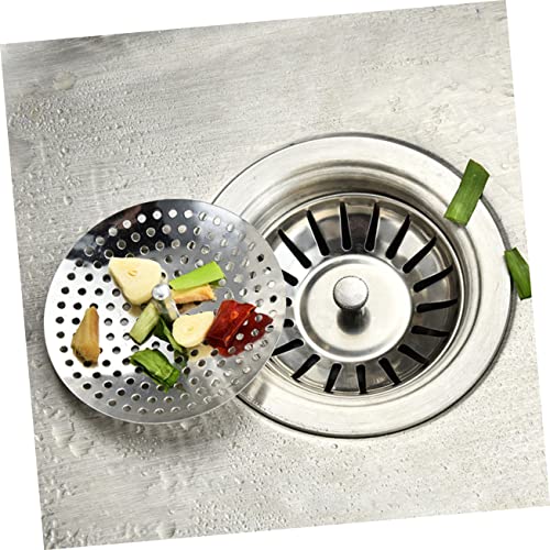 CIYODO 6pcs Sewer Filter Stainless Strainer Sink Drain Basket Kitchen Sink Strainer Sink Strainers for Kitchen Sink Stainer Steel Strainer Bath Sink Filter Screen Stainless Steel Metal