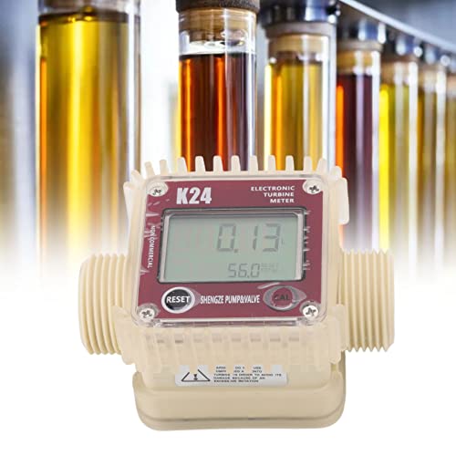 FOLOSAFENAR Digital Fuel Flowmeter, Modular Design Digital Fuel Flow Meter for Chemical Liquid for Kerosene