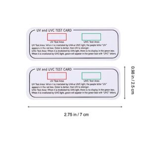 iplusmile UVC Test Strips 12pcs Indoor UVC-UVA Light Identifiers - UVC-UVA Indicator Cards for Home