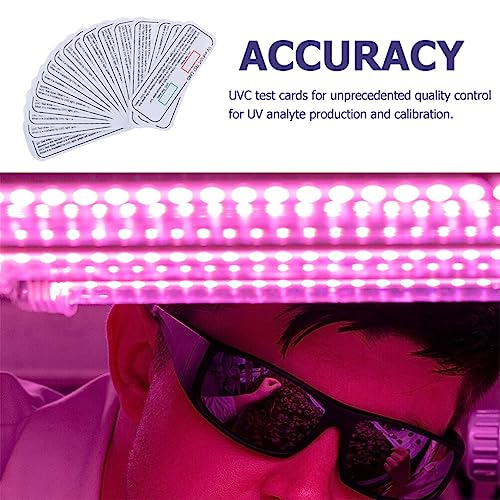 iplusmile UVC Test Strips 12pcs Indoor UVC-UVA Light Identifiers - UVC-UVA Indicator Cards for Home