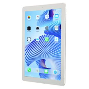 10.1 inch tablet, silver 5g wifi tablet pc dual card dual standby 100-240v for drawing for android 10 (us plug)