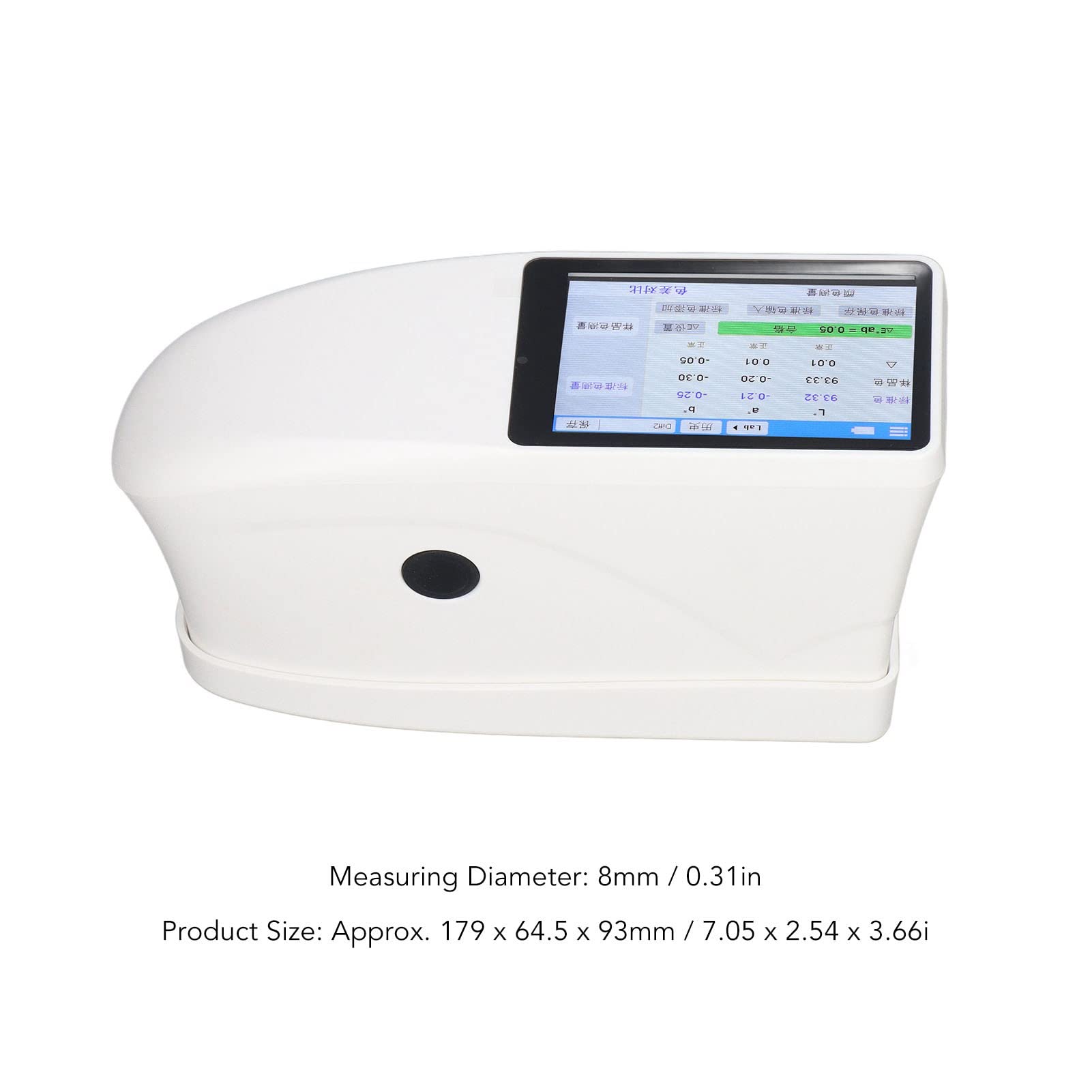 Color Difference Tester, Strong Analysis Professional Spectrophotometer with Software for Whiteness Yellowness