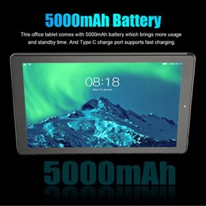 Gray Tablet, 10.1 Inch Reading Tablet, 4GB RAM 64GB ROM, 5000mAh Battery, Dual Camera, 3 Game Card Slots (US Plug)