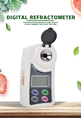 Digital Refractometer Sugar Content 0~55% Brix Meter for Fruits, Vegetables, Veverages, Food Processing, Beer (China)