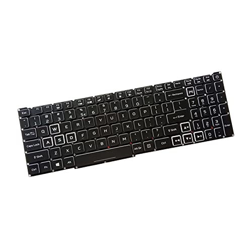 Garende Laptop Replacement Keyboard Repair us English Layout with Backlight for 300 PH315-52 5C1 Professional Durable High Performance, White