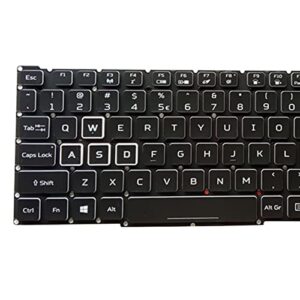 Garende Laptop Replacement Keyboard Repair us English Layout with Backlight for 300 PH315-52 5C1 Professional Durable High Performance, White