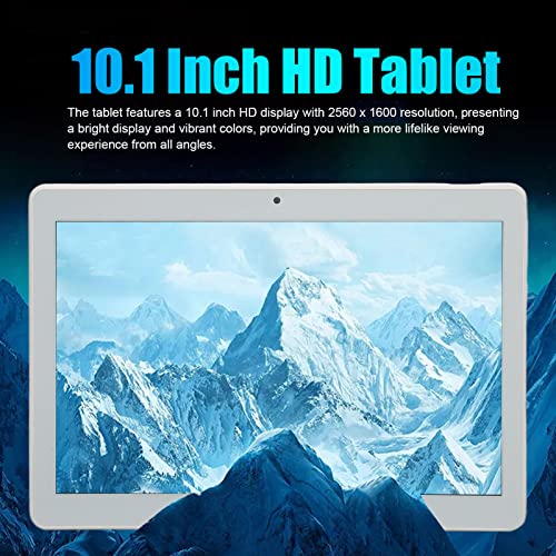 TOPINCN Calling Tablet, Dual Cameras 2.4 G 5G WiFi 10.1 Inch HD Tablet 100-240V for Study for Android 12 (US Plug)