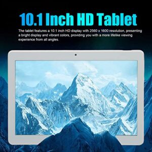 Naroote Calling Tablet, 10.1 Inch HD Tablet Gold 100-240V for Android 12 for Studying (US Plug)