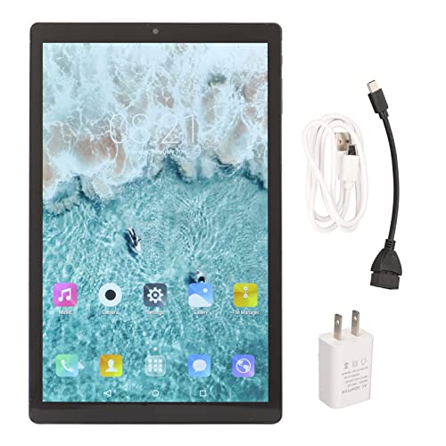 10.1 Inch Tablet Dual Cards Dual Standby 2MP Front 5MP Rear 100-240V for Android 12 for Study (US Plug)