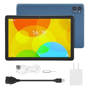 VINGVO HD Tablet, US Plug 100‑240V Octa Core 10.1 Inch Tablet Type C Charging 2.4G 5G WiFi for Work for Android 11 (Dark Blue)