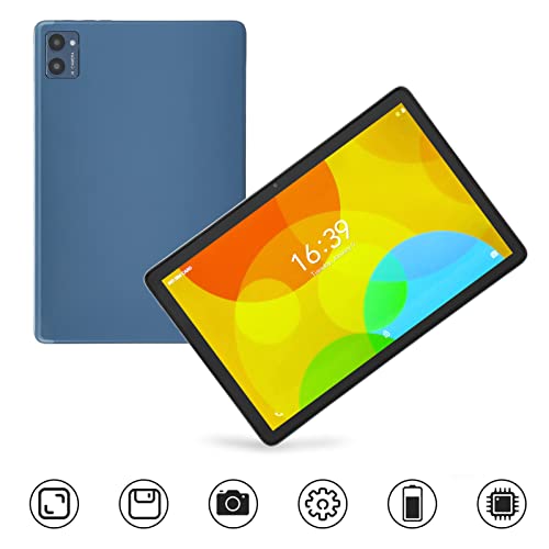 VINGVO HD Tablet, US Plug 100‑240V Octa Core 10.1 Inch Tablet Type C Charging 2.4G 5G WiFi for Work for Android 11 (Dark Blue)