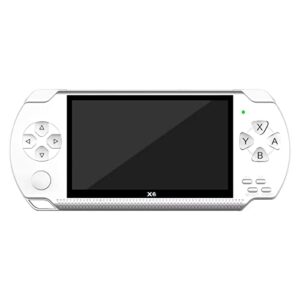 4.3 inch 8gb retro handheld game console built-in 8gb to store digital photos, music, videos, and movies support 8/16/32/64/128 bit games (white)