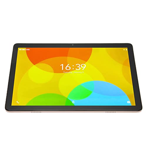 Naroote 10.1 Inch Tablet 5MP Front 13MP Rear 4G LTE Tablet AU Plug 100-240V Fast Charge Support for Android 11.0 Learning (Gold)