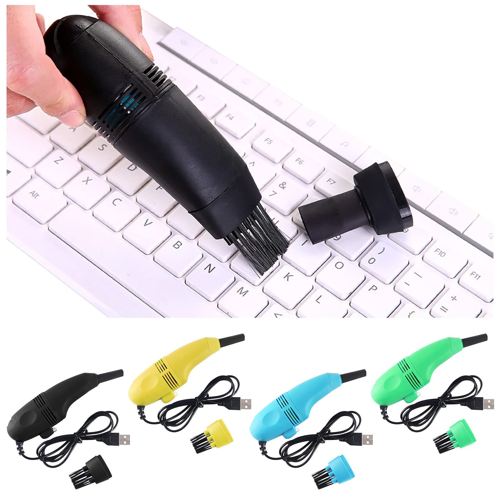 Vacuum Rechargeable Vacuum Cleaner Household Mini USB Vacuum Cleaner Notebook Computer Brush Cleaning Kit Suitable for Computer Keyboard