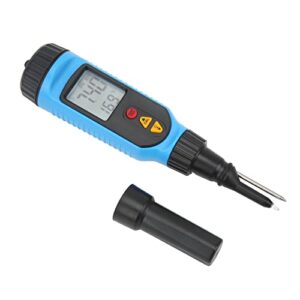 Ozgkee Ph Tester Pen, Ph Metre Ph Tester Pen Abs High Accuracy Portable Ph Meter with LCD Display for Bread Meat Fruit Food Ph Meter