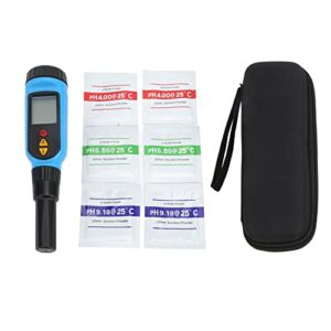ozgkee ph tester pen, ph metre ph tester pen abs high accuracy portable ph meter with lcd display for bread meat fruit food ph meter