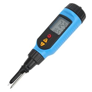 Ozgkee Ph Tester Pen, Ph Metre Ph Tester Pen Abs High Accuracy Portable Ph Meter with LCD Display for Bread Meat Fruit Food Ph Meter