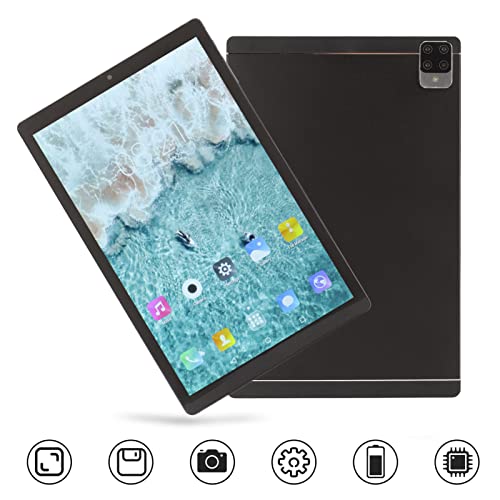 Tablet PC 10.1 Inch Tablet Dual Cards Dual Standby 100-240V 2560x1600 Resolution for Study for Android 12 (US Plug)