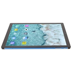 chiciris hd tablet, 4gb ram 64gb rom 10.1 inch blue tablet 2.4ghz 5ghz wifi 5800mah for work (us plug)