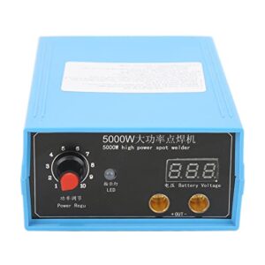spot welder, battery spot welding kit ac100‑240v rechargeable 5000w easy to operate for 32650 (us plug)