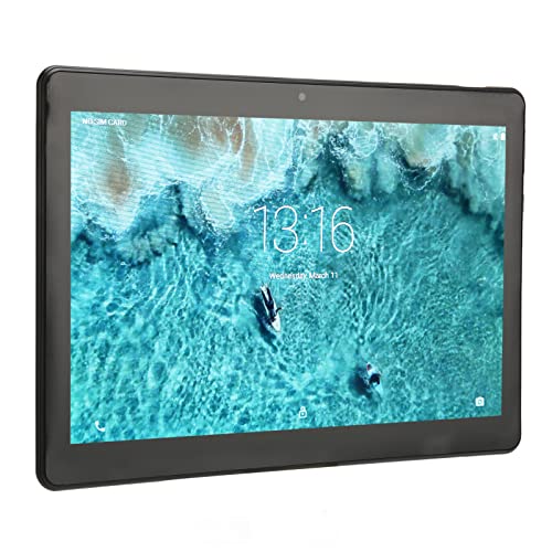 Tablet Computer, HD Screen Tablet Black 5MP Rear 2560x1600 Aluminum Alloy Glass 10.1Inch 5Ghz for Entertaining (US Plug)