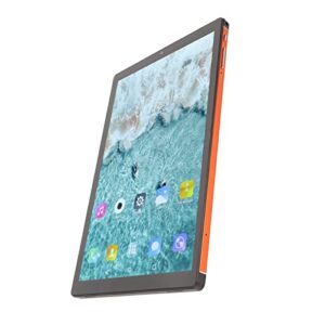 rtlr orange tablet, hd tablet 5800mah 5g wifi 10.1 inch 3 card slots for office (us plug)