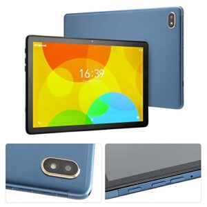 10.1 Inch HD Tablet, 4G LTE Tablet 2.4G 5G WiFi Dual Camera US Plug 100‑240V Octa Core for Home (Blue)