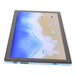 10 inch tablet, hd 1920x1200 ips 2.4g 5g dual band wifi blue for android 12 kids tablet 100-240v for work (us plug)