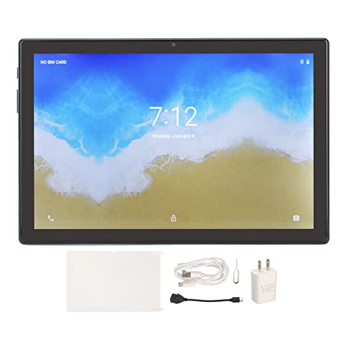 FOTABPYTI Octa Core CPU Tablet Blue 5G WiFi 8GB RAM 128GB ROM 10.1 Inch Tablet 5800mAh Battery 100-240V to Work (US Plug)