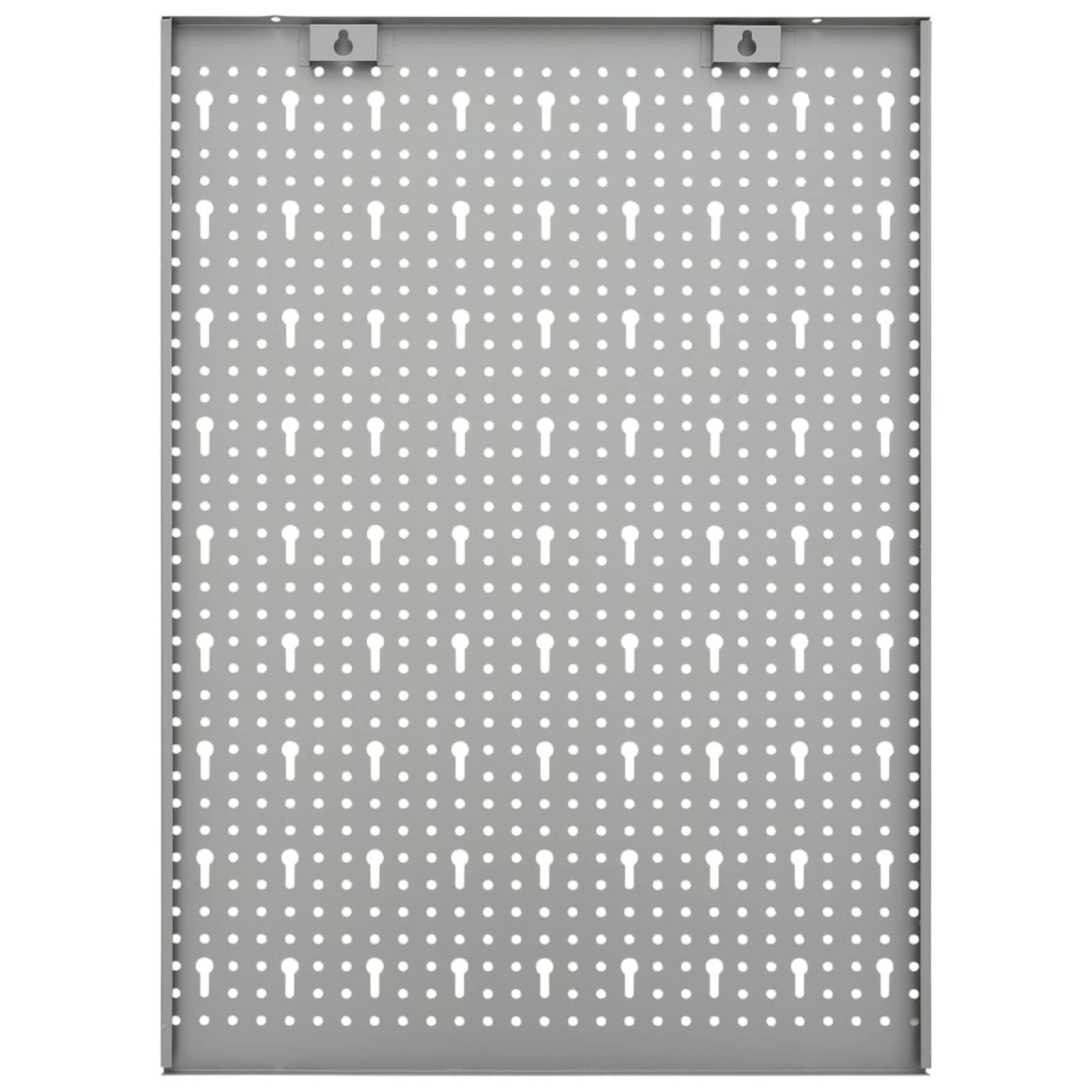 Tidyard 4 Piece Wall-Mounted Peg Boards, Steel Wall Panels with Holes, Metal Tool Pegboards Storage Organizer Gray for Garage, Workbench, Workshop 63 x 22.8 x 0.4 Inches (L x W x T)