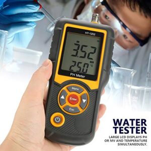HT-1202 High Precision Digital Water Quality Tester PH mV Tester Temperature Meter 0~14PH