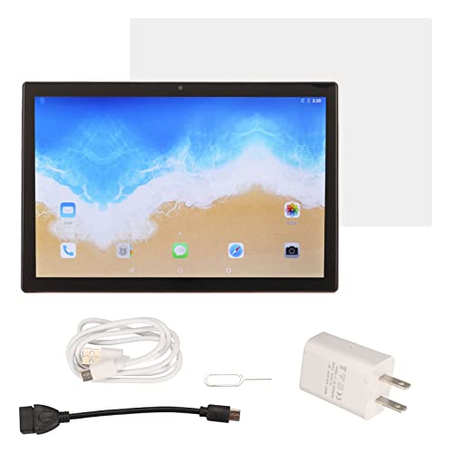 VINGVO 10.1 Inch Tablet, Octa Core Processor Dual SIM Dual Standby Tablet for Work (US Plug)