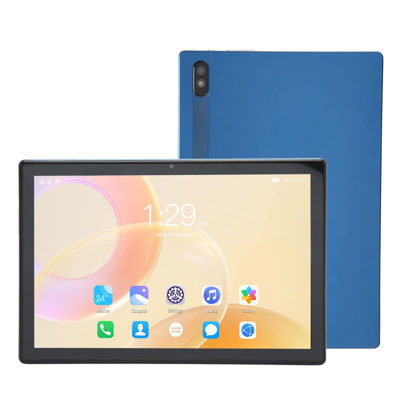 TOPINCN Tablet PC, 10 Inch Tablet 4G Network Blue for Business (US Plug)