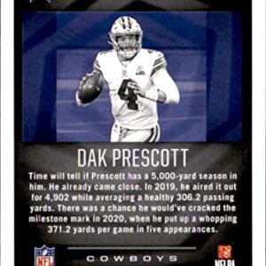 2021 PANINI ILLUSIONS #46 DAK PRESCOTT DALLAS COWBOYS FOOTBALL OFFICIAL TRADING CARD OF THE NFL