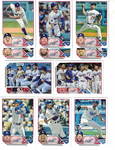 Los Angeles Dodgers / 2023 Topps Dodgers Baseball Team Set (Series 1 and 2) with (21) Cards! ***INCLUDES (3) Additional Bonus Cards of Former Dodgers Greats Orel Hershiser, Pedro Guerrero and Mike Piazza! ***