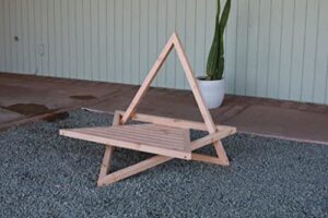 wooden meditation chair