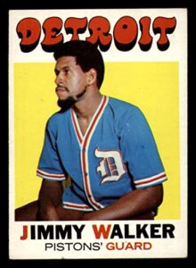 basketball nba 1971-72 topps #90 jimmy walker vg/ex very good/excellent pistons
