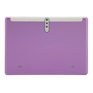 VINGVO Phone Tablet, Purple 100‑240V 10.1 Inch Tablet for Entertainment (US Plug)