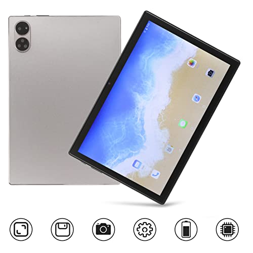 Office Tablet, 10.1 Inch 5G WiFi Dual Camera HD Tablet 5800mAh for Travel (US Plug)