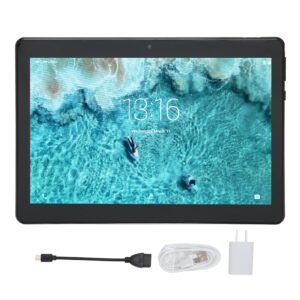 TOPINCN HD Screen Tablet, 5MP Rear 4GB RAM 64GB ROM 5Ghz Tablet Computer 10.1Inch Aluminum Alloy Glass 2560x1600 for Entertaining (US Plug)