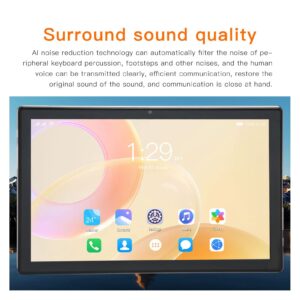 Zyyini MA11 10 Inch Calling Tablet for Android 11, 6GB RAM 256GB ROM Octa Core CPU,Dual Camera 2 Card Slots 7000mAh,for Daily Entertainment and Travel(White)