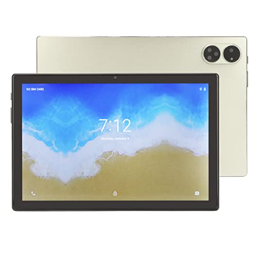 Naroote 5G WiFi Tablet, 10.1 Inch Support OTG 5800mAh Tablet 100‑240V for Teenagers for Android 12 (US Plug)