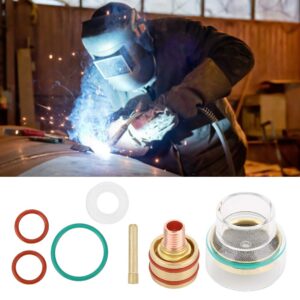 Welder The Rubber Torch 3.2Mm Tfm53Ncn Tig Welding Kit Tig Torch Welding Torch Glass Cup Collet for Wp9 Wp202.4Mm (1.6mm)