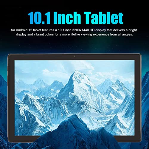 Naroote 10.1 Inch HD Tablet Gold 8GB RAM 128GB ROM 8MP Front Camera 13MP Rear Camera Octa Core 100-240V Android 12 Tablet for Entertainment (US Plug)