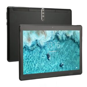 AMONIDA Tablet Computer, 5MP Rear HD Screen Tablet 10.1 Inch Black 2560x1600 (US Plug)
