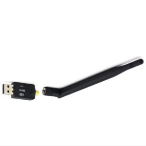 lkjybg 300mbps 5dbi usb wifi adapter mini dongle external wireless lan network card compatible for win 7 8 10 pc computer black